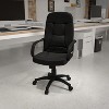 Flash Furniture Holly High Back Black Glove Vinyl Executive Swivel Office Chair with Arms - 2 of 4