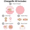 Big Dot of Happiness Sweet 16 - 16th Birthday Party Paper Charger & Table Decorations Chargerific Kit for 8 - 3 of 4