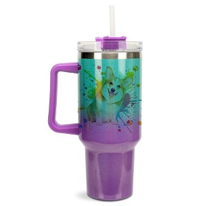 100 North Meowdy Partner Kitty Cat Cowboy Wrap-Around 40 Oz. Stainless Steel Water Bottle Coffee Mug, Spill & Leak Resistant, Travel Tumbler with - 1 of 4