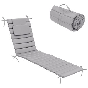 Crestlive Products Outdoor Portable Egg Rolls Chaise Lounge Cushion - 1 of 4