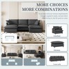 YOOCOZZ Chenille Upholstered Sectional Sofa with Movable Ottoman and 2 Pillows - 4 of 4