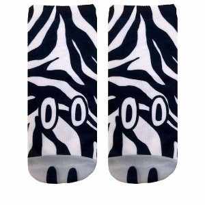 Living Royal Zebra Photo Print Ankle Socks - 1 of 1