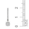 Pompeii3 1/3 ct Diamond Round Dangle Womens Round Hoops Earrings 10k White Gold - 3 of 4