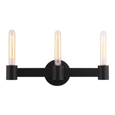 3-Light Broyles Bath Bar Pendant Matte Black - EGLO