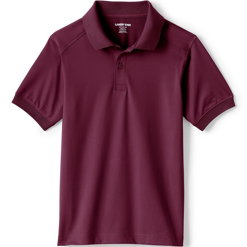 Lands' End School Uniform  Kids Short Sleeve Rapid Dry Polo Shirt, 1 of 3