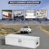 48 Inch Heavy Duty Aluminum Diamond Plate Tool Box Pick Up Truck Bed RV Trailer Toolbox - 3 of 4