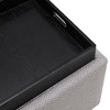 New Pacific Direct Cameron Square Fabric Storage Ottoman with Tray - 4 of 4