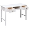 vidaXL Writing Desk White 43.3 in.x17.7 in.x29.9 in. Wood - 3 of 4