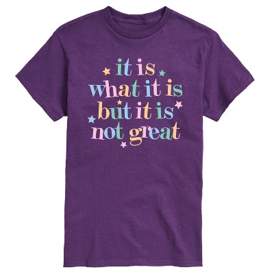 Men's - Instant Message - It Is What It Is Short Sleeve Graphic T-Shirt