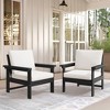 Hyleory Luxurious Outdoor Patio Seating Set with Cushions - Durable HDPE Design for Ultimate Comfort - 2 of 4