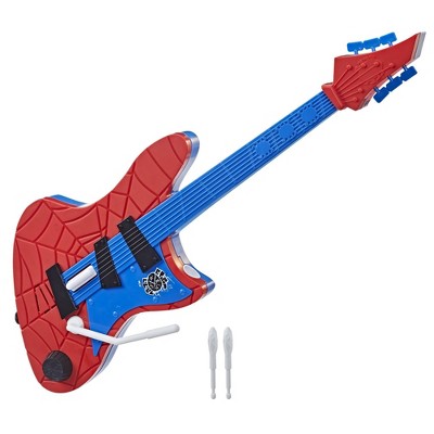 Marvel Spider-Man: Across the Spider-Verse Spider-Punk Web Blast Spider-Man Guitar Toy