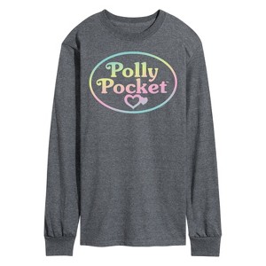 Men's - Polly Pocket - Polly Pocket Ombre Logo Long Sleeve Graphic T-Shirt - 1 of 3