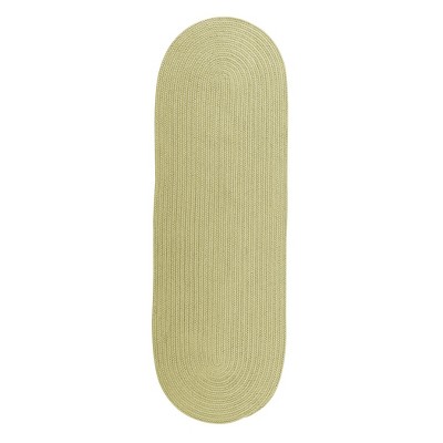 Colonial Mills Mary Ft s Isle - Celery 2x5 Runner (Oval) Rug Indoor/Outdoor 100% Polypropylene