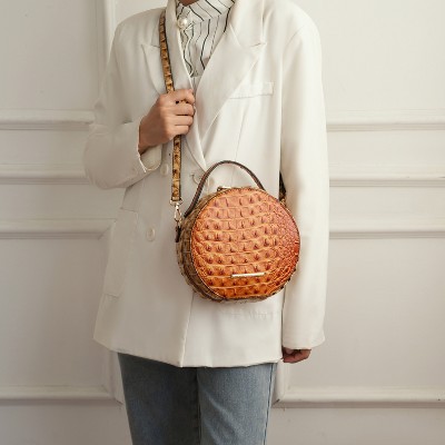 MKF Collection Round Croc-Embossed Crossbody Bag, Ynnari | MKF Collection by Mia K - Purple — фото 4
