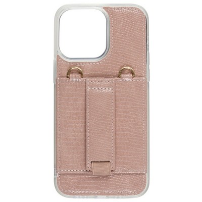 Walli Cases Pink Python Purse Phone Case with Wallet and Finger Strap