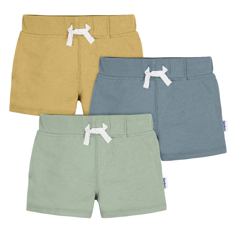 Gerber Baby and Toddler Boys' Knit Short -  3-Pack, 1 of 8