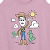 Women's - Disney - Woody Pastel Graphic Racerback Tank - 2 of 4
