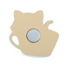 Unique Bargains Decorative Magnets Magnetic Fridge Sticker Irregular Shape Synthetic Resin Light Coffee Blue 1Pc - 3 of 3
