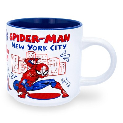 Silver Buffalo Marvel Spider-Man Amazing Since 1962 Ceramic Camper Mug |  Holds 20 Ounces