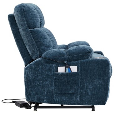 Power Lift Recliner Chair for Elderly, Dual Motor Power Lift Recliner Chair 180 Deg Lay Flat Sleeper Electric Recliner Chair Sofa with Remote Control