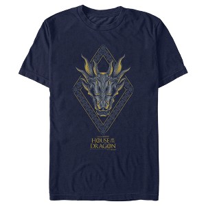 Men's Game of Thrones: House of the Dragon Skull Diamond T-Shirt - 1 of 4