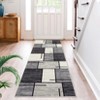 Washable Modern Geometric Patchwork Pattern Rugs for Living Room Non Slip Indoor Soft Carpet Abstract Low Pile Area Rugs Room Decor - 2 of 4
