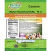 Larissa Veronica Coconut Medium Roast Decaf Coffee (Gourmet, Naturally Flavored, Whole Coffee Beans) (16 oz, ZIN: 550093) - 2 of 4