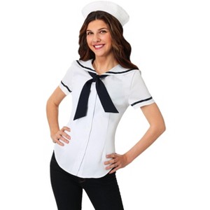 HalloweenCostumes.com Women's Plus Size Sweet Sailor Halloween Costume | Adult Nautical Costumes - 1 of 2