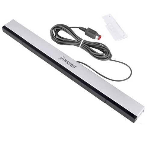 Insten Wired Sensor Bar Compatible With Nintendo Wii Wii U Black Silver Target