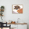 Stupell Industries German Shepherd with Pizza Floating Frame Canvas Art - 3 of 4