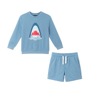 Andy & Evan  Toddler Ls Crew & Short Sweat Set - 1 of 4