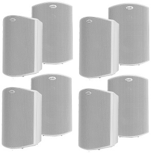 Polk Audio Atrium5 All Weather Outdoor Loudspeakers - 8 Pack (White) - 1 of 4
