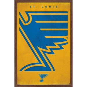 Trends International NHL St. Louis Blues - Logo 25 Framed Wall Poster Prints - 1 of 4