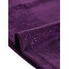 INSPIRE CHIC Women's Metallic Velvet Puff Long Sleeve Mock Neck Glitter T-shirt - 4 of 4