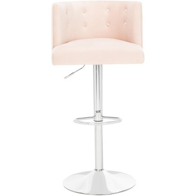 Zayna Adjustable Barstool - SFV4709 - Light Pink - Safavieh Couture