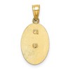 Black Bow Jewelry 14k Two Tone Gold and White Rhodium Lady Of Guadalupe 15 Pendant, 11mm - 3 of 4