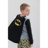 DC Comics Justice League Superman Batman Pajama Shirt and Pants Detachable Cape Sleep Set Little Kid to Big Kid - 4 of 4