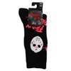 Friday The 13th Jason Voorhees Hockey Mask Men's Athletic Black Light Crew Socks - 3 of 4