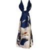 Wrapables Silk Like Satin Polyester Large Scarf Wrap, Cranes Blue - 3 of 4