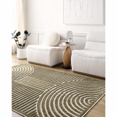 Hauteloom Deron Hallway, Kitchen Machine Washable Runner Rug - Contemporary