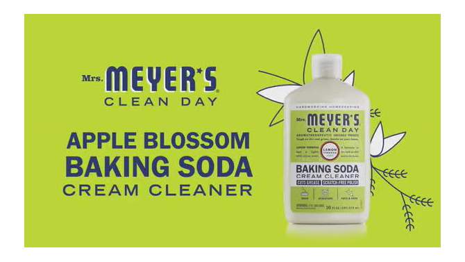 Mrs. Meyer&#39;s Clean Day Lemon Verb Baking Soda Cream Cleaner - 16 fl oz, 2 of 9, play video