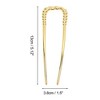 Unique Bargains Women's U-shaped Twisted Hair Pin 1 Pc - 4 of 4