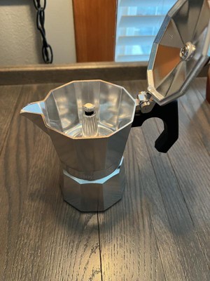 Joyjolt Italian Moka Pot 6 Cup Stovetop Espresso Maker Aluminum Coffee  Percolator Coffee Pot - Black : Target