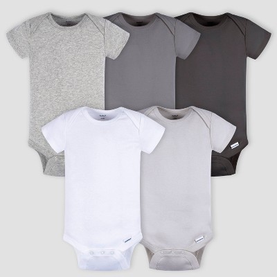 Gerber Baby 5pk Short Sleeve Onesies : Target