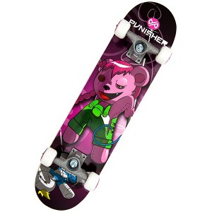 Punisher Skateboards Vendetta Complete 31-Inch Skateboard with Canadian Maple, Purple - 1 of 2