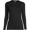 Lands' End Women's Baselayer Cozy Thermaskin Crewneck Top - 3 of 3