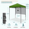 EAGLE PEAK 6'x4'Instant Pop Up Canopy with Adjustable Sun Wall - 3 of 4