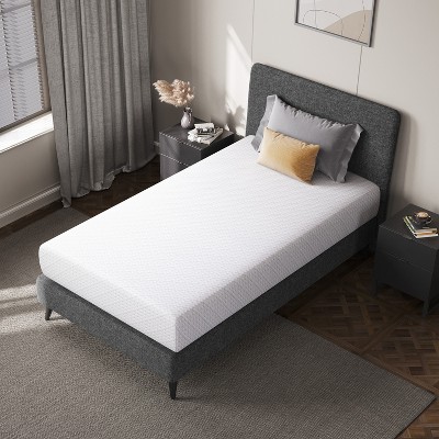 Yaheetech 10inch Gel-Infused Memory Foam Mattress with 3 Foam Layers for Bedrooms