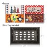 Evergreen Indoor Outdoor Doormat Bundle Set of 5 - Frame and 4 Welcome Seasonal Inserts Halloween Christmas Thanksgiving - 3 of 4