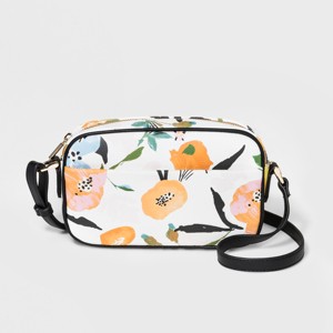 Everyday Essentials Floral Camera Crossbody Bag - A New Day White, Women